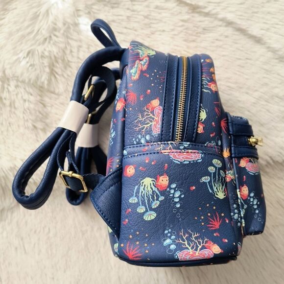 Loungefly Studio Ghibli Ponyo Mini Backpack and Wallet - Picture 3 of 11